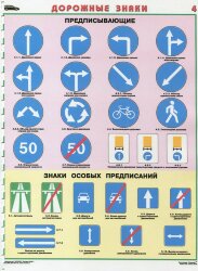 Комплект плакатов: Знаки дорожного движения, 8 листов