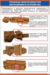 Плакат Автосцепное устройство СА-3. Типичные признаки неисправностей 1