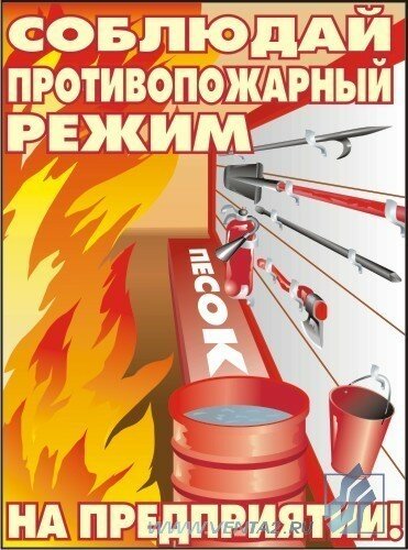 Комплект плакатов: Пожарная безопасность, 10 штук