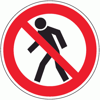 Знак P03 Проход запрещен