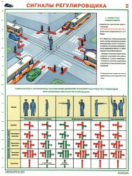 Комплект плакатов: Сигналы регулировщика, 2 листа