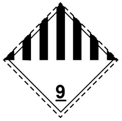 Знак Прочие опасные вещества и изделия класс 9