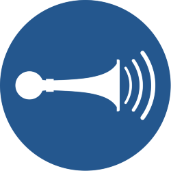 Знак M029 Звуковой сигнал