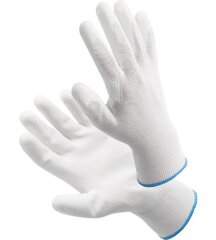 Перчатки рабочие G40 с полиуретановым покрытием белые
