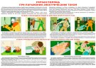 Плакат Первая помощь при поражении электротоком, А2