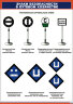 Комплект плакатов: Знаки безопасности в путевом хозяйстве, 8 шт.