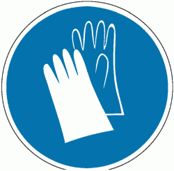 Знак M06 Работать в защитных перчатках