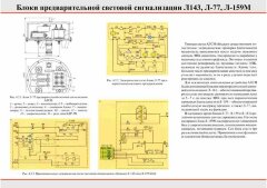 Плакат: Блоки предварительной световой сигнализации Л143, Л-77, Л-159М, 1 штука