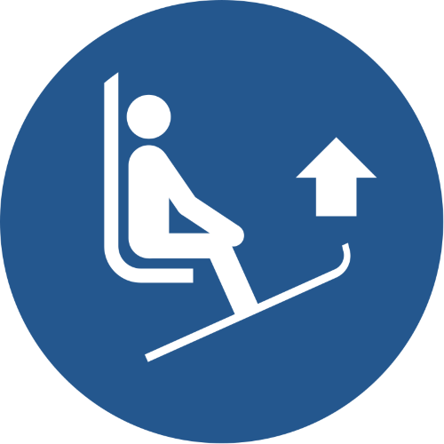 Знак M036 Поднять вверх концы лыж