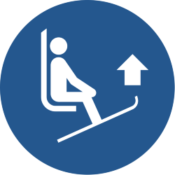 Знак M036 Поднять вверх концы лыж