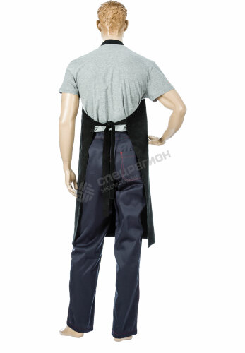 Фартук Ф1 спилковый ОП черный