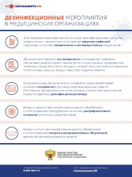 Плакат Дезинфекция в медицинских организациях