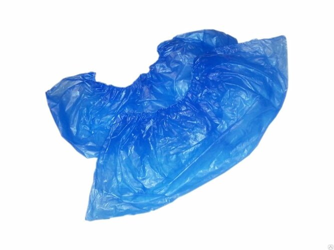 Бахилы Стандарт ПНД 30 мкм синие (2000 пар)