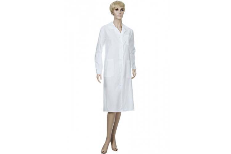 Халат белый бязь женский