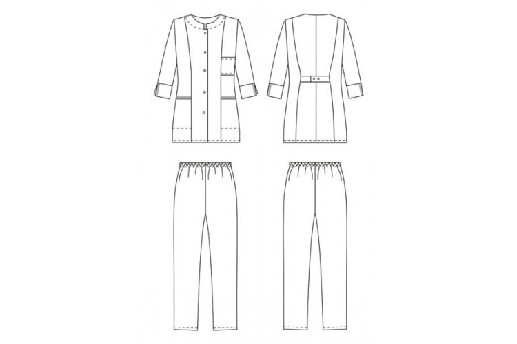 Костюм медицинский арт. 7881 розовый