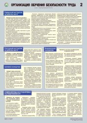 Комплект плакатов: Организация обучения безопасности труда, 3 листа