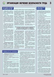 Комплект плакатов: Организация обучения безопасности труда, 3 листа