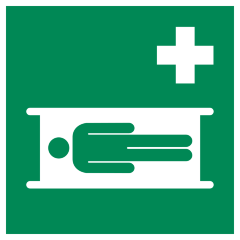 Знак E013 Носилки