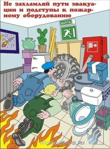 Комплект плакатов: Основы пожарной безопасности, 8 штук