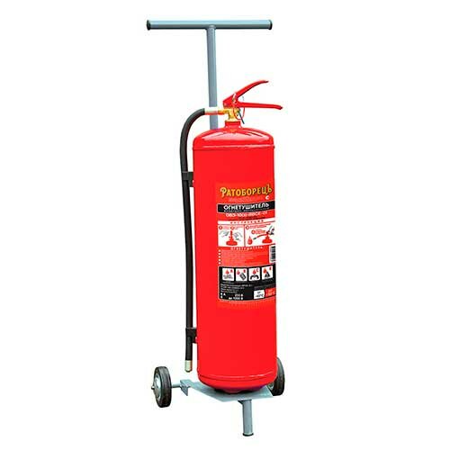 Огнетушитель ОВЭ-10(з)-АBCЕ-01 на тележке (Ратоборец)