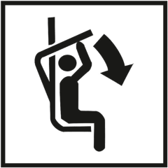 Знак PP37 Опустите поручень