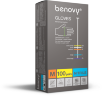 Перчатки Benovy Nitrile Chlorinated M нитриловые нестерильные, неопудренные текстурированные