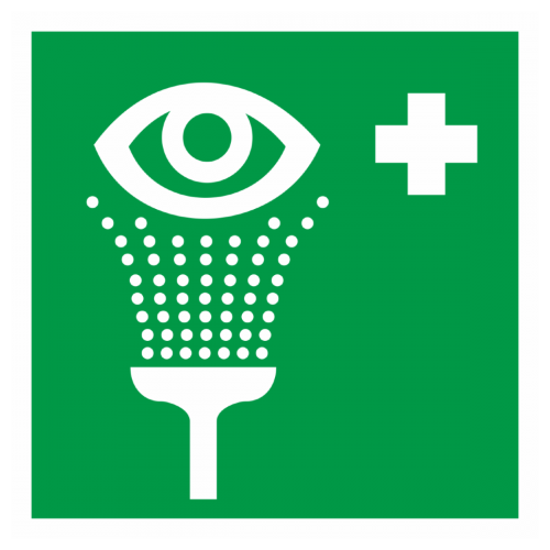 Знак EC04 Пункт обработки глаз