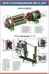 Плакат: Кран грузоподъемный МПТ-4, ДКГУ