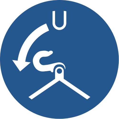 Знак M042 Отдать лопари (крюки)