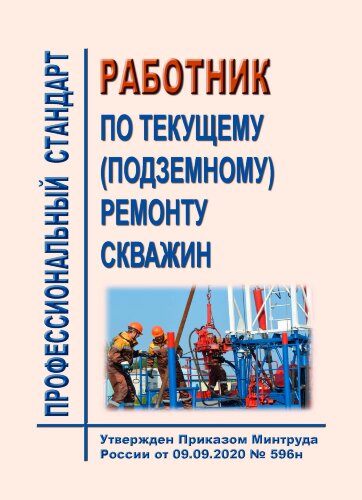 Профессиональный стандарт "Работник по текущему (подземному) ремонту скважин"