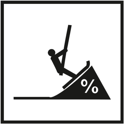 Знак PP57 Крутой склон (для подъемных склонов)