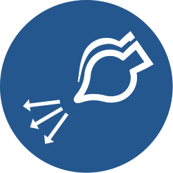 Знак M044 Включить подачу воздуха