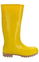 Сапоги ПВХ с металлическим подноском и металлической стелькой желтые