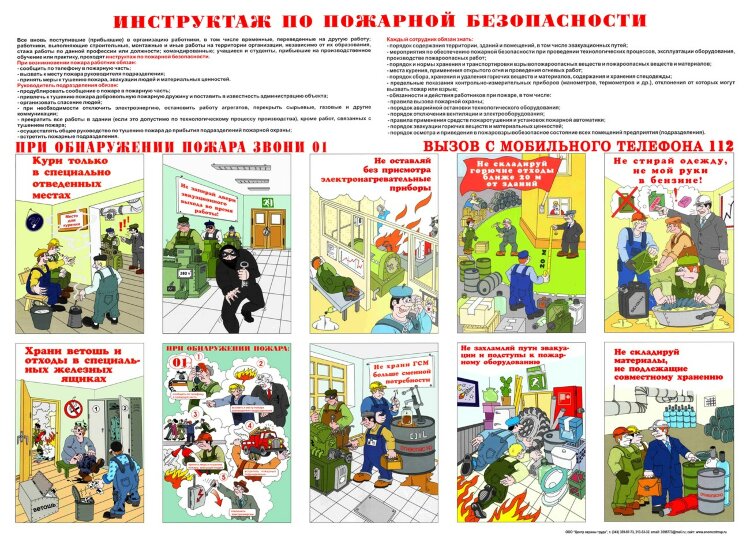 Плакат "Вводный противопожарный инструктаж" А2 купить по выгодной цене ...