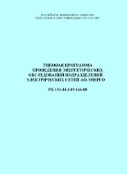 РД 153-34.3-09.166-00 (СО 34.09.166-00). Типовая программа проведения энергетических обследований подразделений электрических сетей АО-энерго