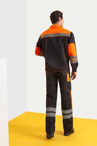 Костюм "Профессионал-2" с СВП (СОП) черно-оранжевый