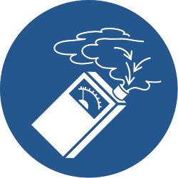 Знак M048 Использовать детектор газа