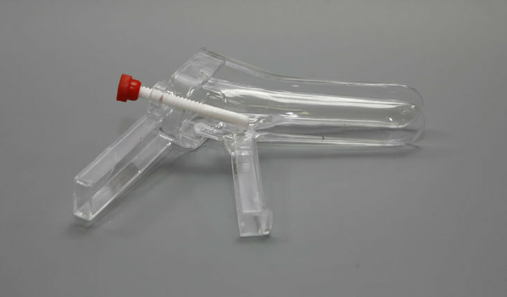 Зеркало гинекологическое по Куско с центральным винтовым фиксатором, стерильное