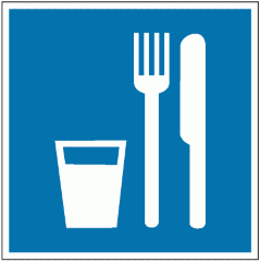 Знак D01 Пункт (место) приема пищи