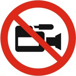 Знак P47 Съемка видеокамерой запрещена