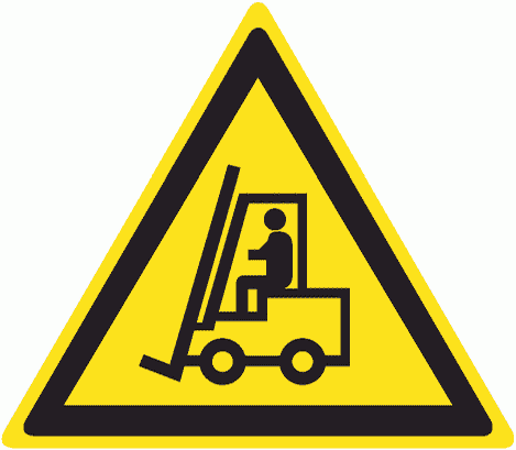 Знак W07 Внимание. Автопогрузчик