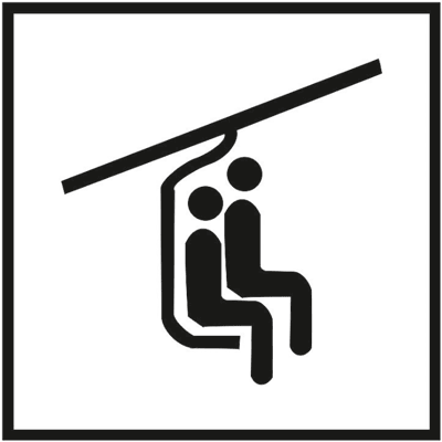 Знак PP51 Телескопическое кресло на два места