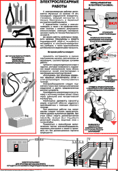 Плакат Электрослесарные работы, 1 штука