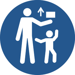 Знак M055 Хранить в недоступном для детей месте